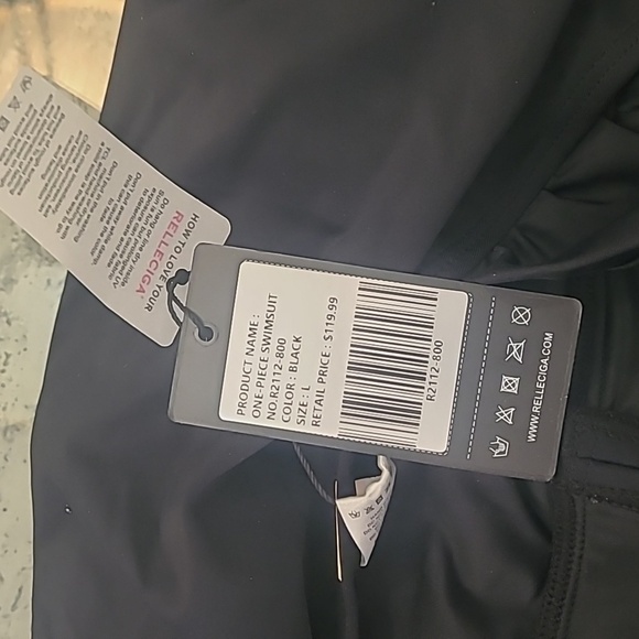 RELLECIGA Women's Ruched One Piece Skirt Swimsuit Tummy Control Swimwear NEW L - Picture 5 of 8